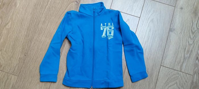 Veste en molleton zippé bleu Decathlon - 6 ans - photo numéro 2