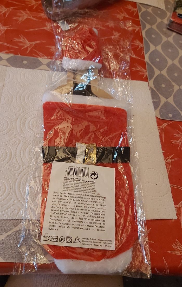 Housse bouteille Noël - photo numéro 2