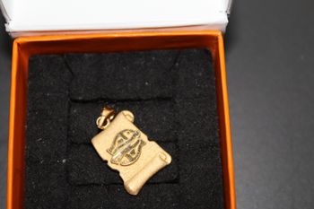 Pendentif plaqué or poisson