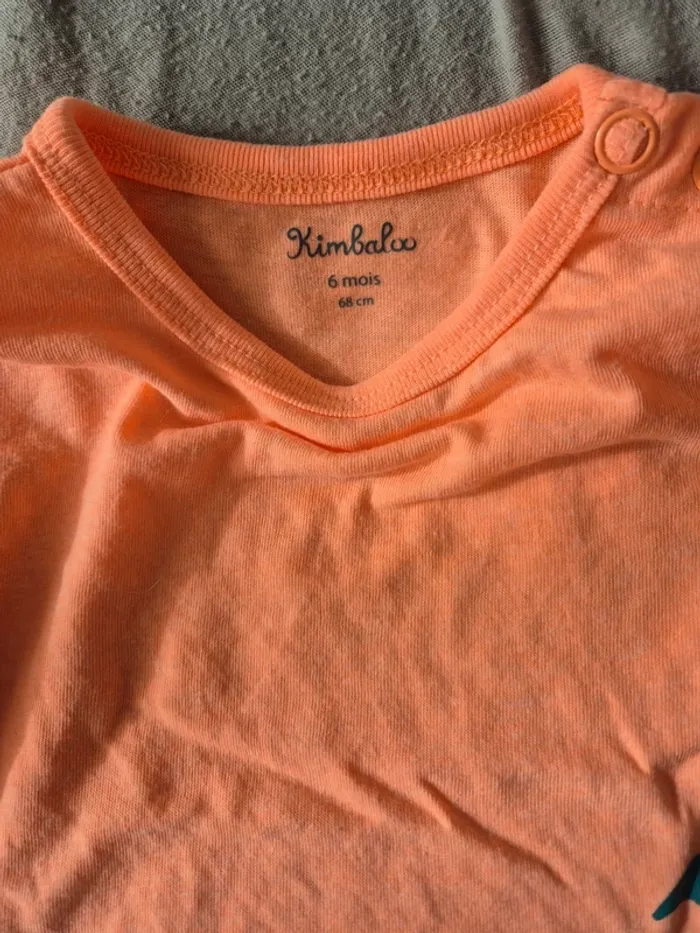 Ensemble t-shirt et short Kimbaloo 6mois - photo numéro 2