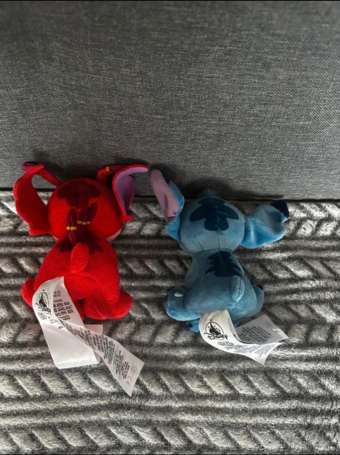 Lot de 2 peluches aimantées Disneyland Paris stitch et Leroy Disney - photo numéro 2