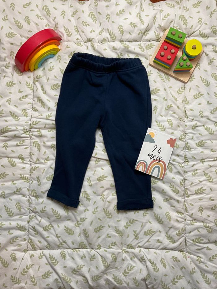 pantalon bleu marine 24 mois kiabi