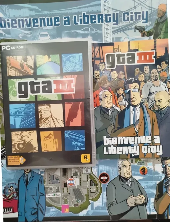 Jeu GTA III pc Neuf avec notice et Poster
