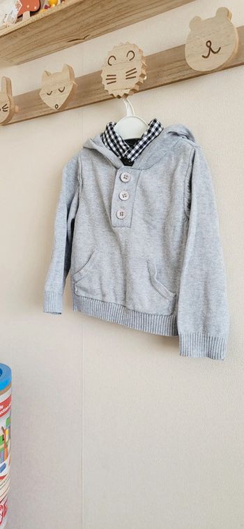 Pull 18 mois TAO gris