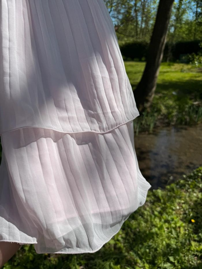 Robe Lili gaufrette fille rose pale bon etat 3 ans - photo numéro 4