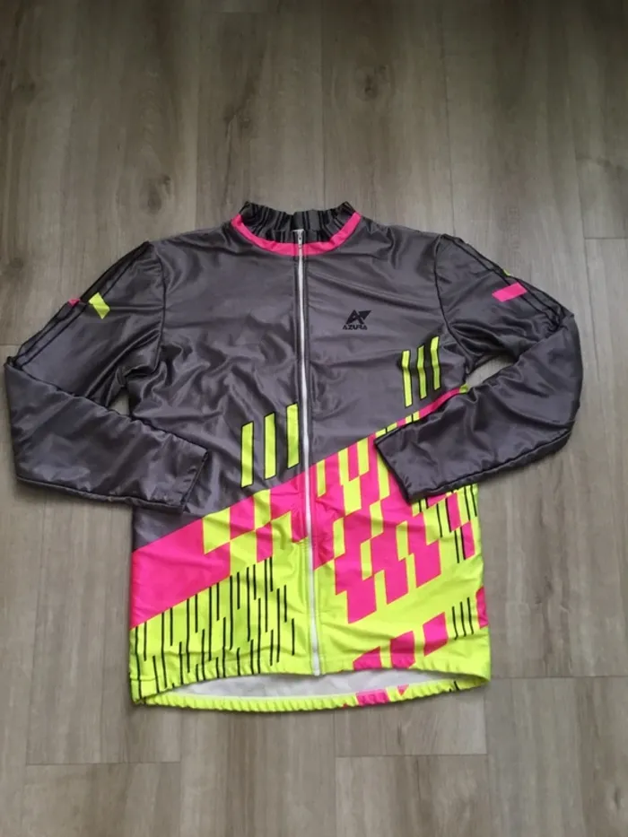 Veste maillot vélo cycliste hiver azura taille 5