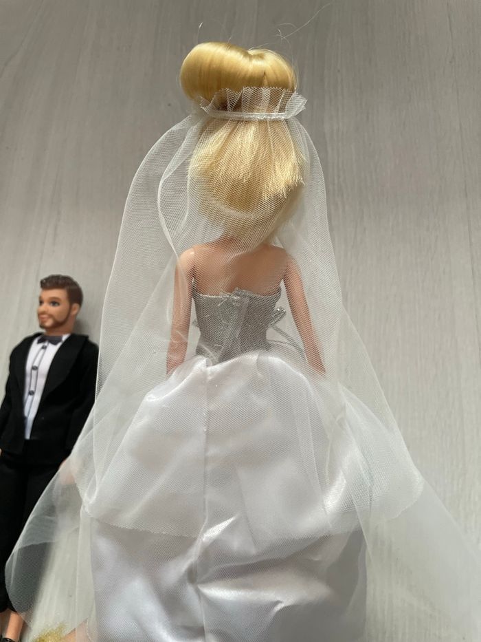Couple poupée mariée mariage - photo numéro 3