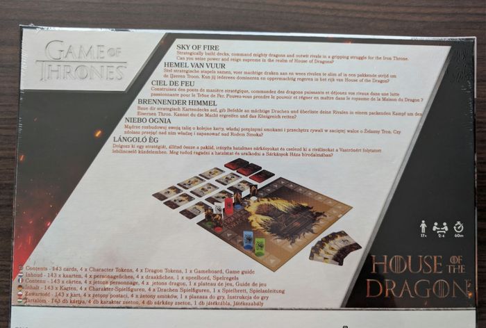 Game Of Thrones Sky of Fire Jeu - House of the Dragon *Sealed* - photo numéro 3