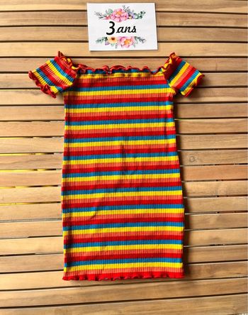 Robe multicolore 3 ans