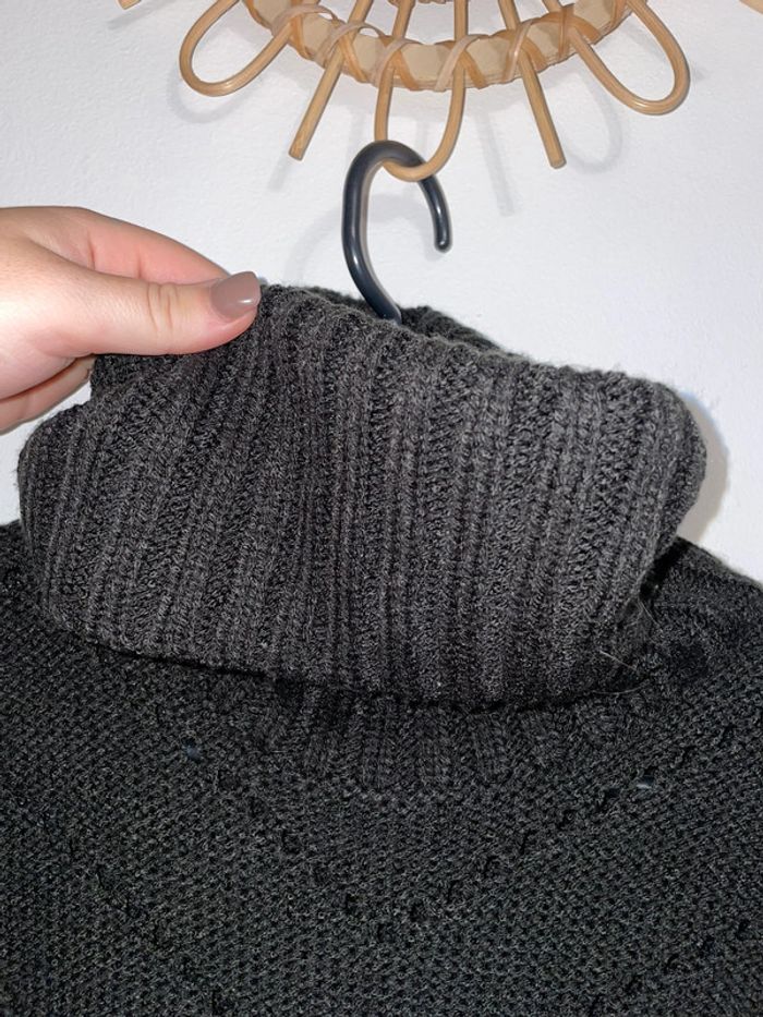 Pull chaud col roulé noir M h&m - photo numéro 6