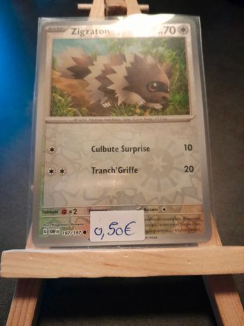 Carte Pokémon Zigzaton reverse 167/197