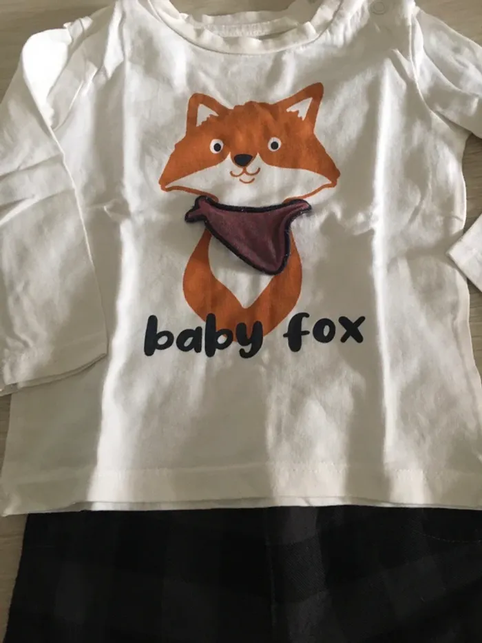 Ensemble pantalon + t-shirt manches longues 9 mois absorba - photo numéro 2