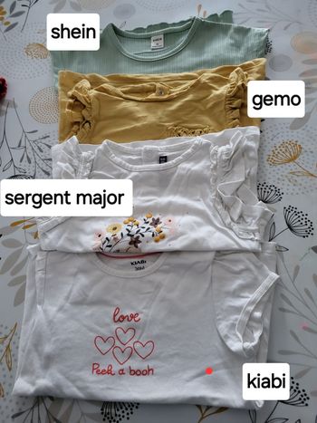 Lot de 10 tee-shirts fille 👧