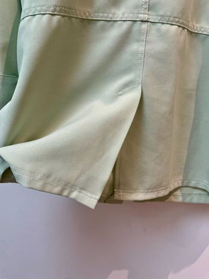 Veste chemise longue unie vert pastel manches 3/4 Afibel taille 42 - photo numéro 7