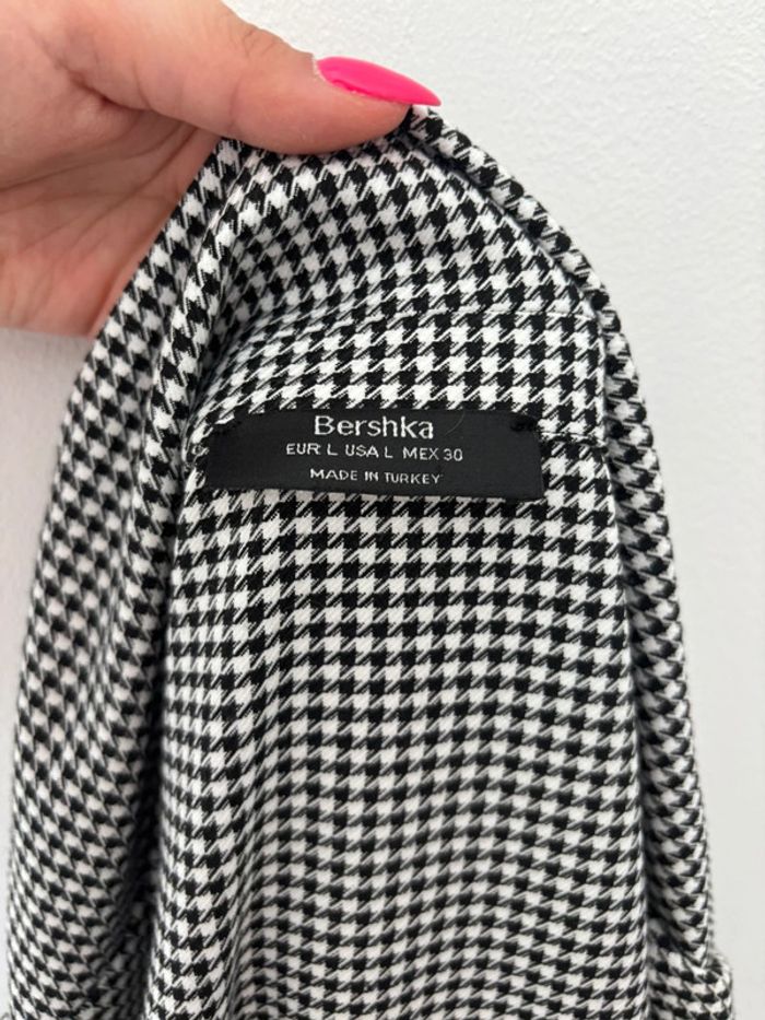 🌺Robe tailleur/blazer manche longue blanc et noir au motif pied de poule Taille L/40🌺 - photo numéro 9