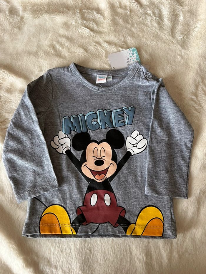 Tee shirt manche longue mickey Disney