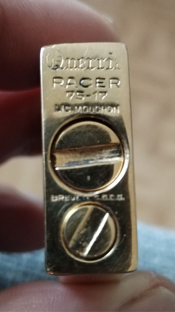 Briquet Mouchon sous licence Quercia Racer en métal doré - photo numéro 3