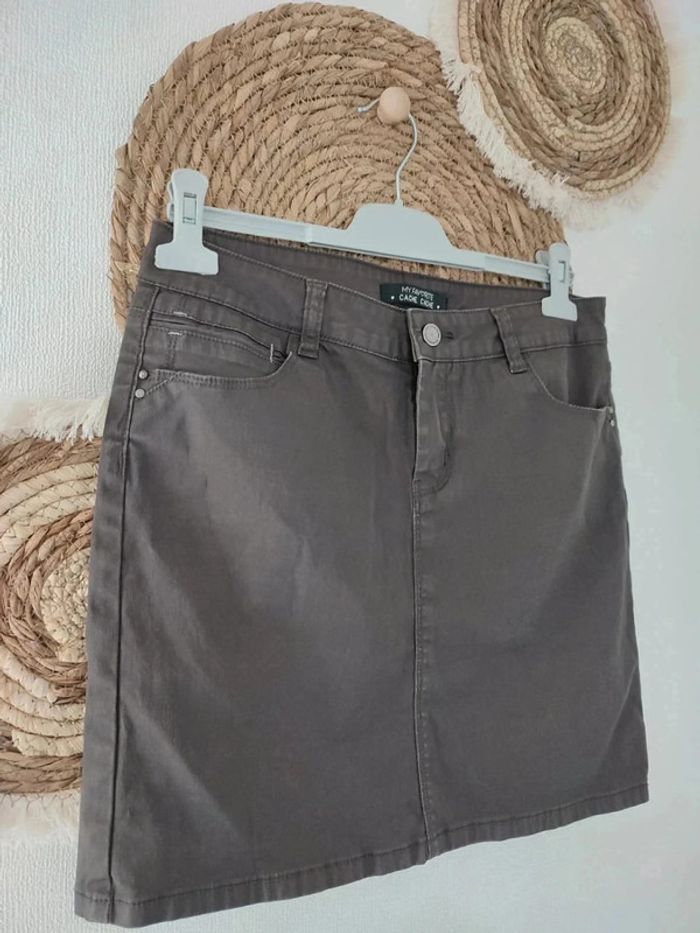 Jupe marron cache cache 42 - photo numéro 2