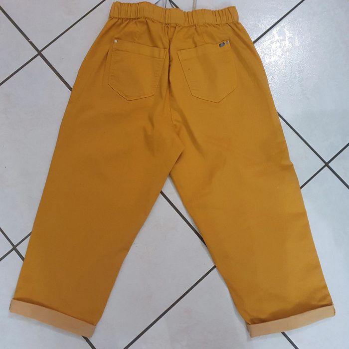 Pantacourt femme Couleur moutarde taille 38 Breal - photo numéro 4