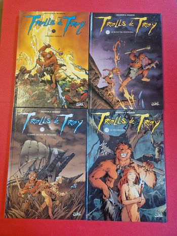 Lot de 4 bd trolls de troy 1 à 4,REED/EO
