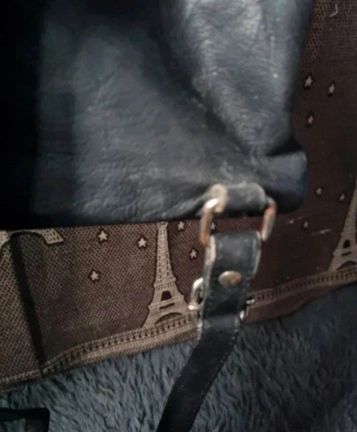 Sac à dos noir cuir - photo numéro 6
