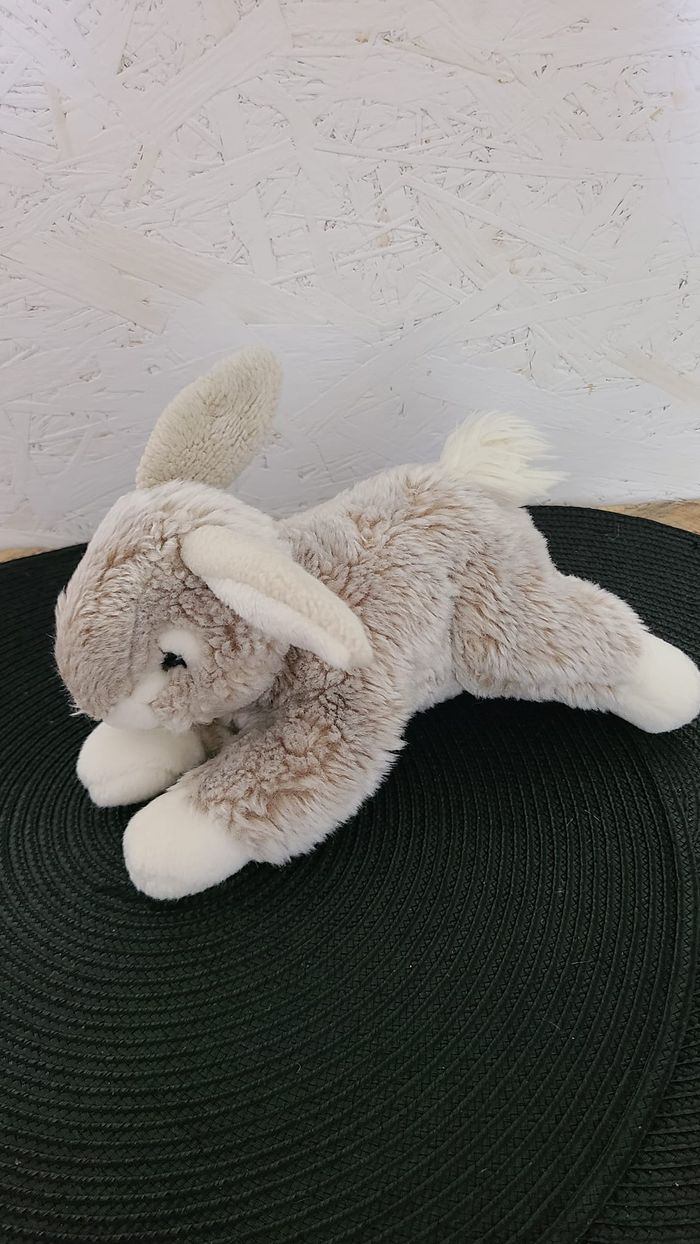 doudou lapin couché - photo numéro 5