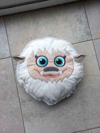 Coussin pour enfant rond blanc