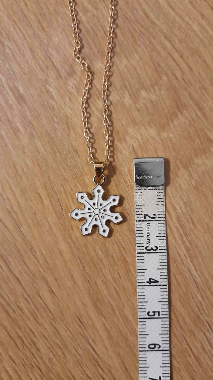 Bijoux Noël | Collier Flocon de Neige Élégant Neuf - photo numéro 2