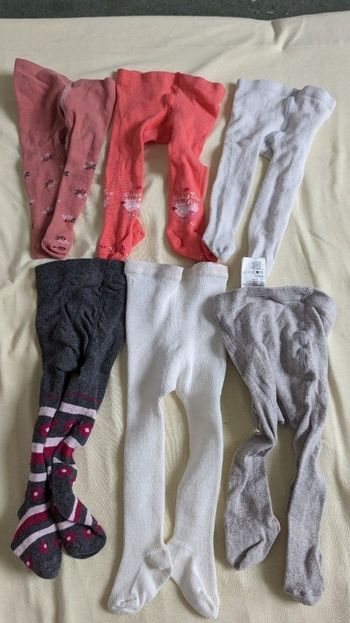 Lot 6 paires de collant 3/6 mois
