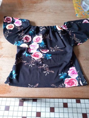 Tunique polyester T38 à fleur