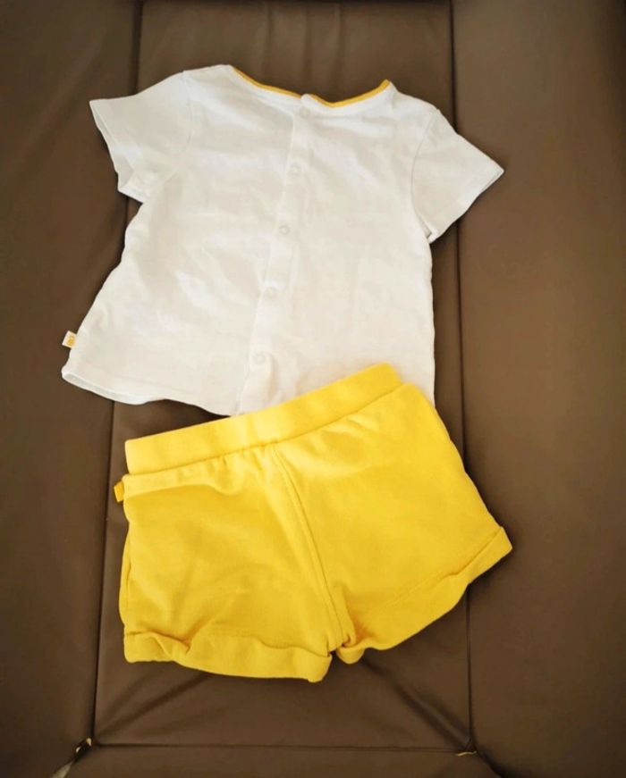 Ensemble t-shirt / short Obaibi 6 mois - photo numéro 2