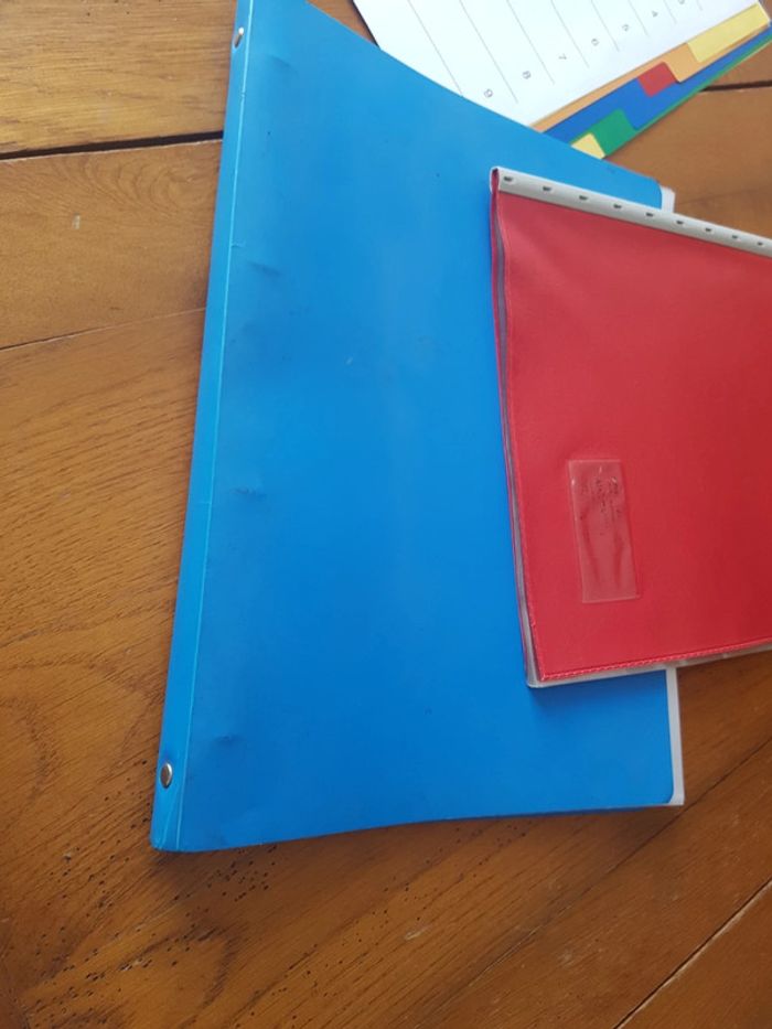 Lot petit classeur souple + porte vue + pochette - photo numéro 3