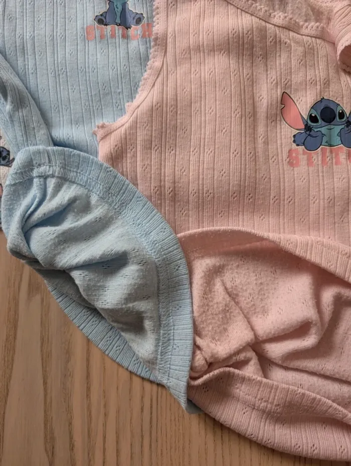 Lot 3 débardeurs thermique Stitch disney - photo numéro 5