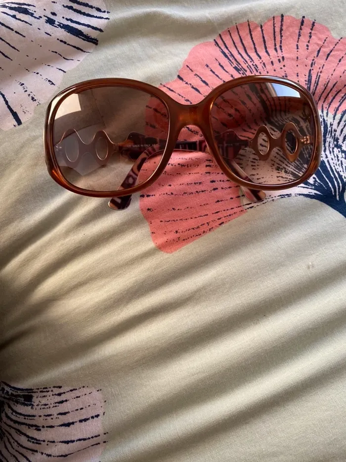 Lunettes de soleil marron Pucci - photo numéro 3