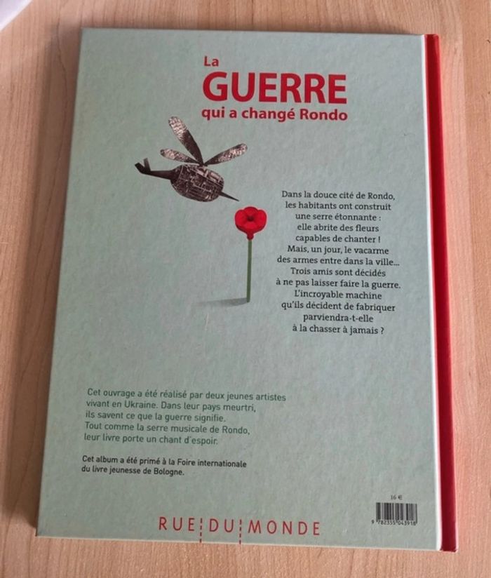 Livre couverture cartonnée neuf, la guerre qui a changé Rondo , édition, rue du monde neuf - photo numéro 6