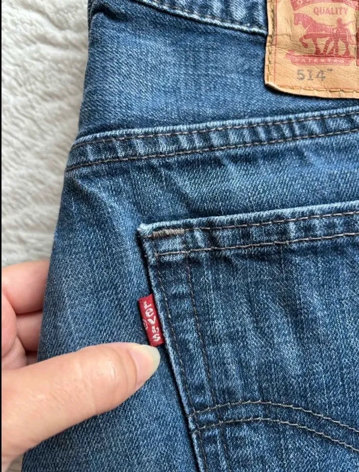 Jean Levi’s 514 homme M/40 L30 droit regular straight relaxed 100% coton bleu Mexique - photo numéro 3