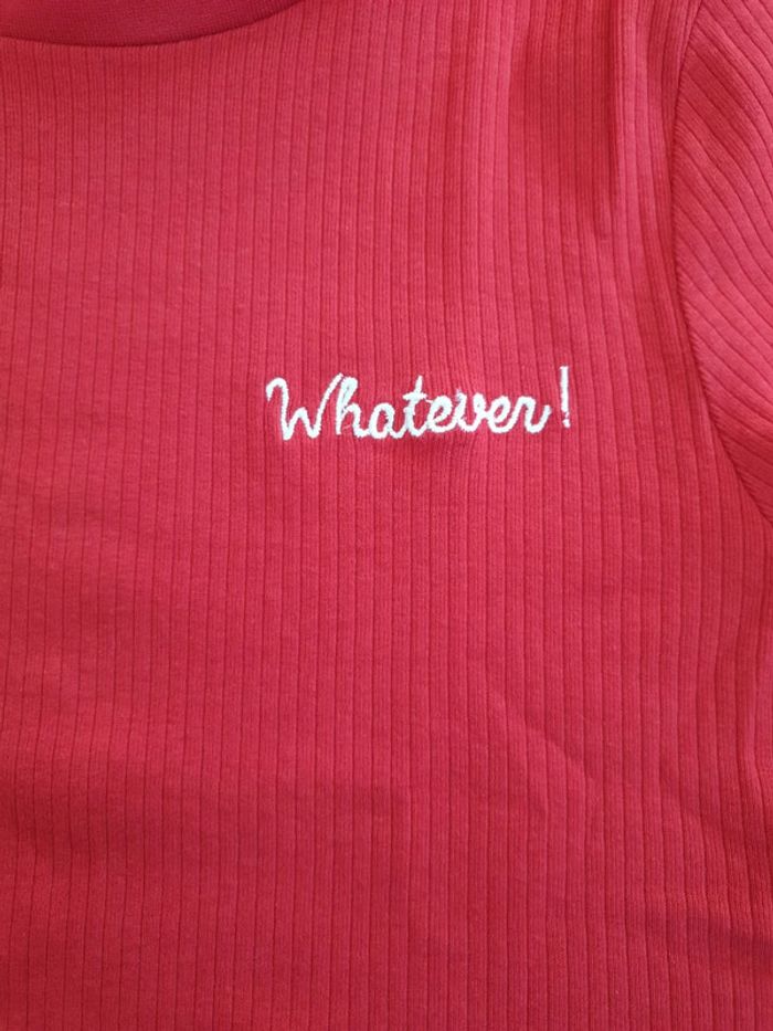 T-shirt fille rouge 14 ans - photo numéro 3