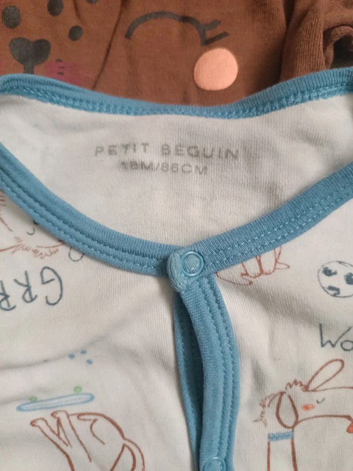 Lot de 2 pyjamas / dors bien - photo numéro 5