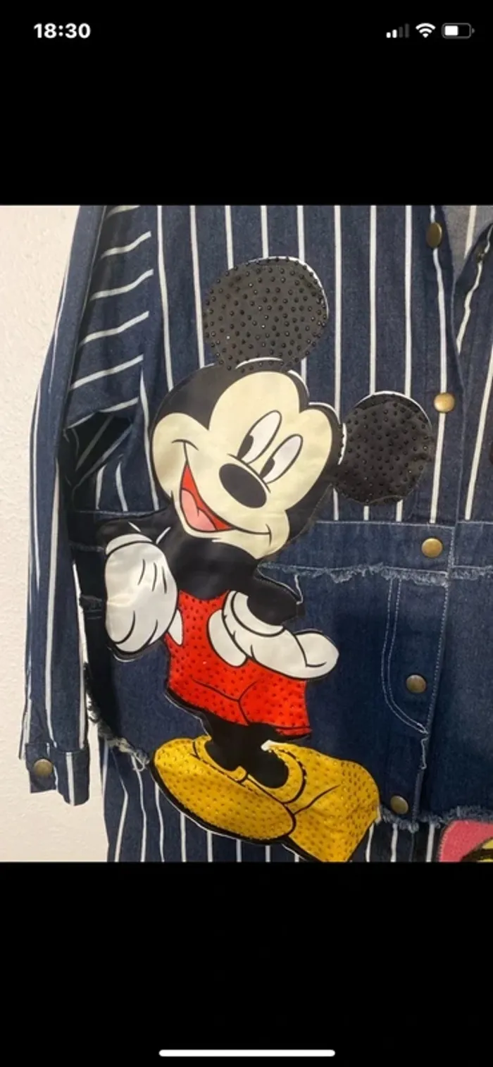 superbe veste en jean Mickey 48/50 Peter.Pan - photo numéro 3