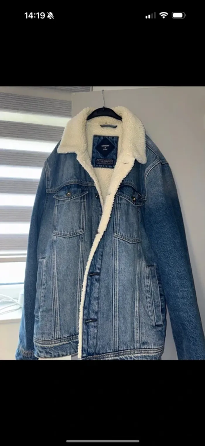 Superdry veste en jeans taille L neuf authentique