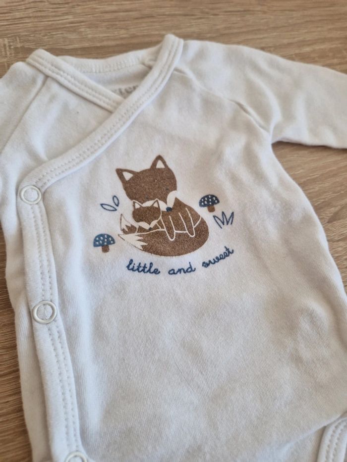 🦊 Body bébé avec motif renard 🦊 - photo numéro 2