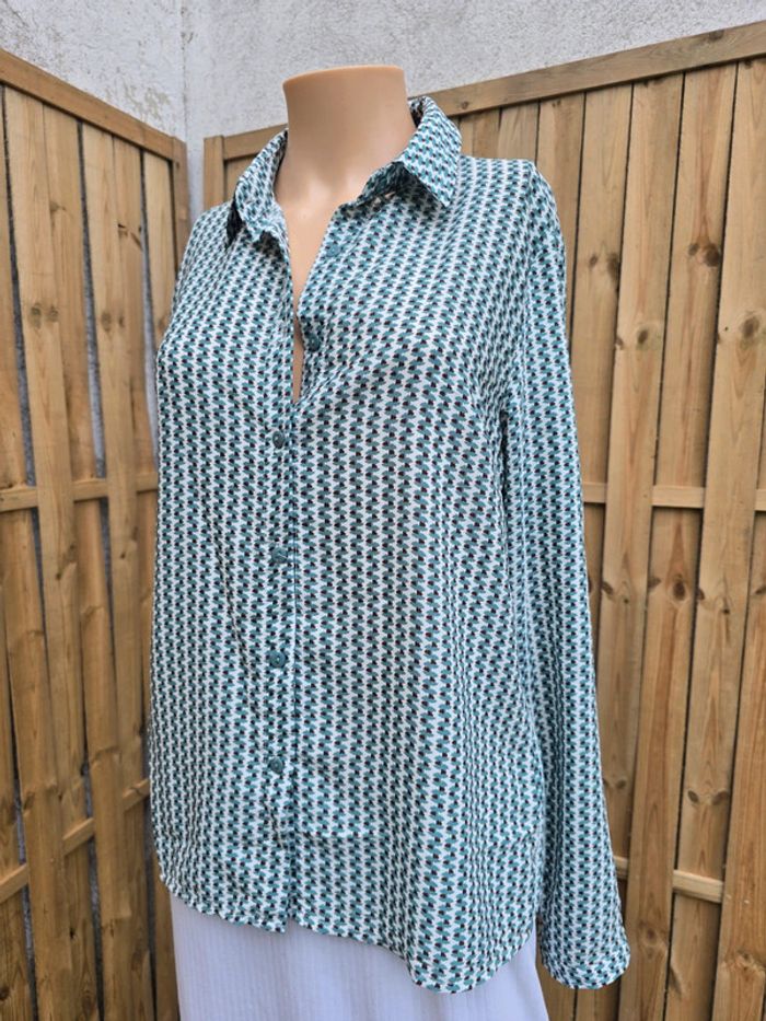 Chemisier 🍒vintage y2k Cerise blue🍒taille 38