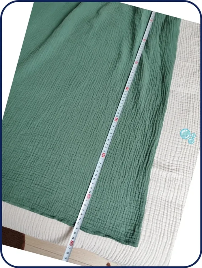 Robe verte / gaz de coton / S - photo numéro 7