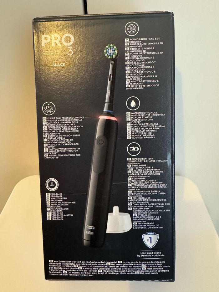 Brosse à dents électrique pro 3 +1 brossette oral B - photo numéro 2