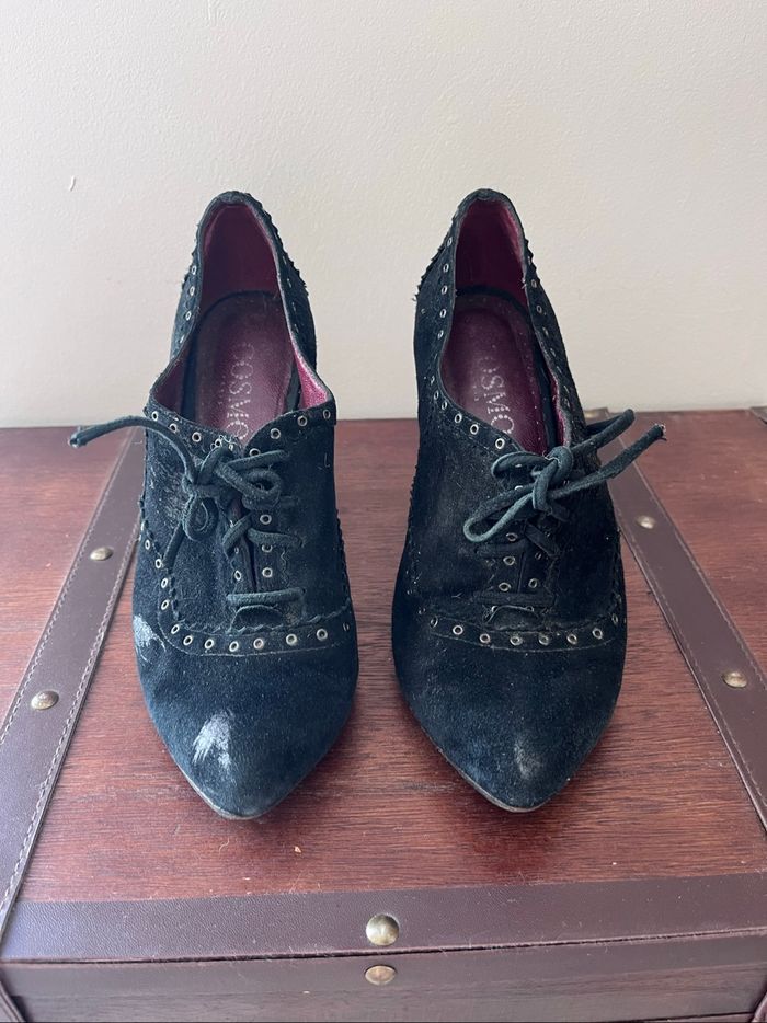 Escarpins en cuir noir - photo numéro 2