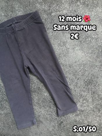 Legging 🌺 12 mois 🌺 Sans marque