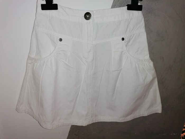 Jupe jeans blanc 12ans bilook