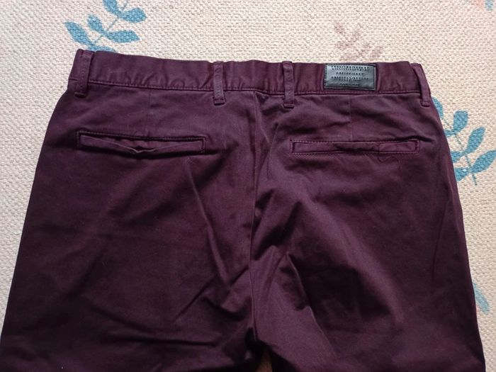 Pantalon zara man homme 38 bordeaux - photo numéro 6