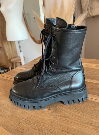 Boots noires en cuir Iro