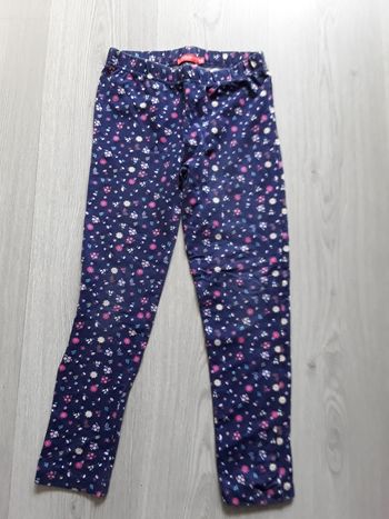 Pantalon fille fleurs caleçon 